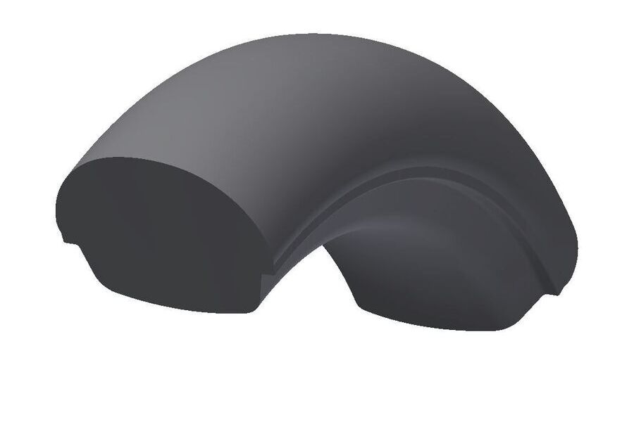 smooth, round