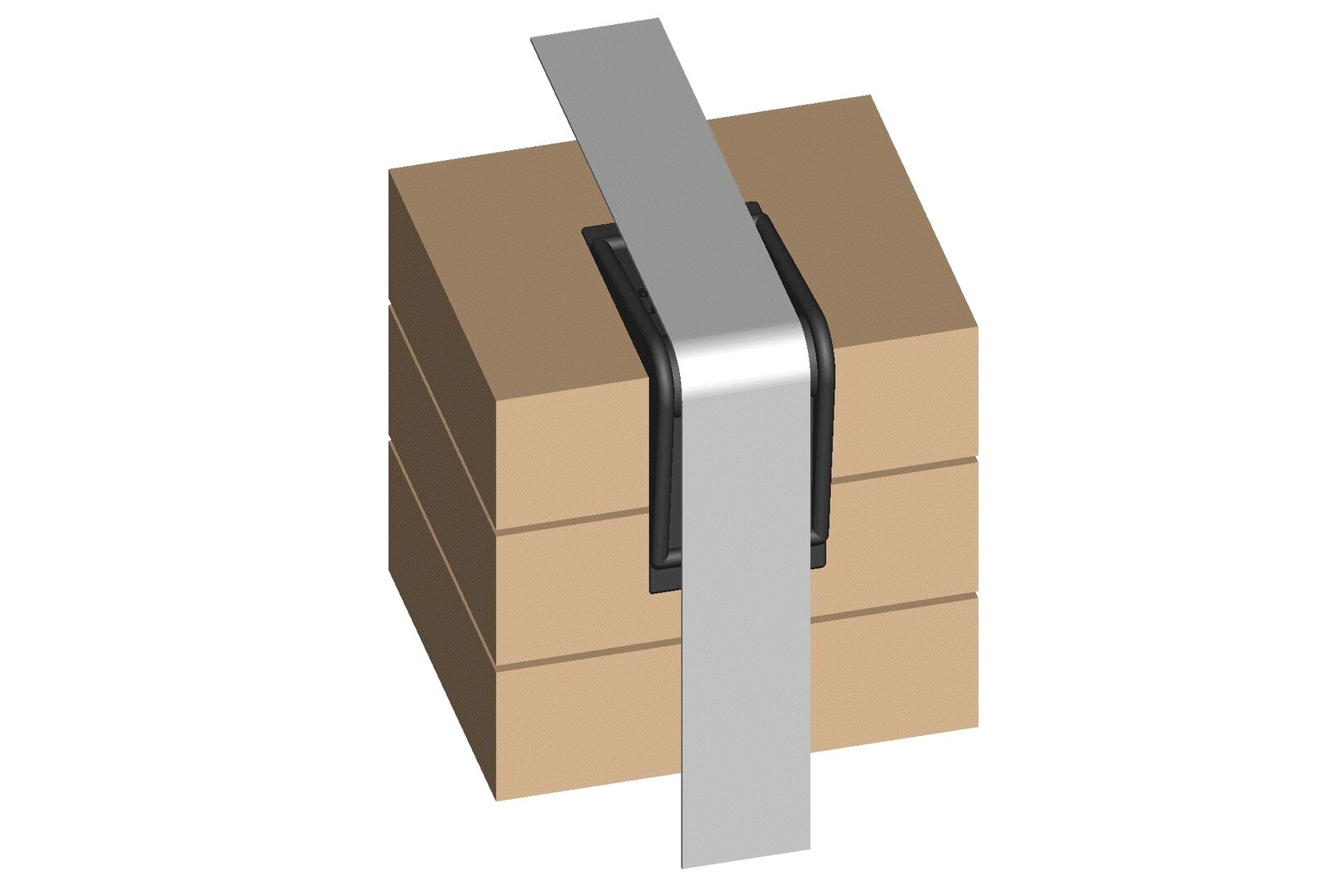 V005-Kantenschutzecke | Plastic edge corner protector mounted on edge