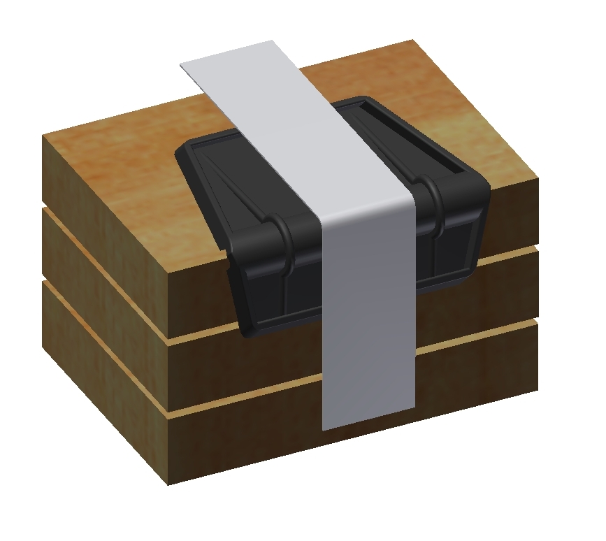 V008-Kantenschutzecke | Plastic edge corner protector mounted on edge