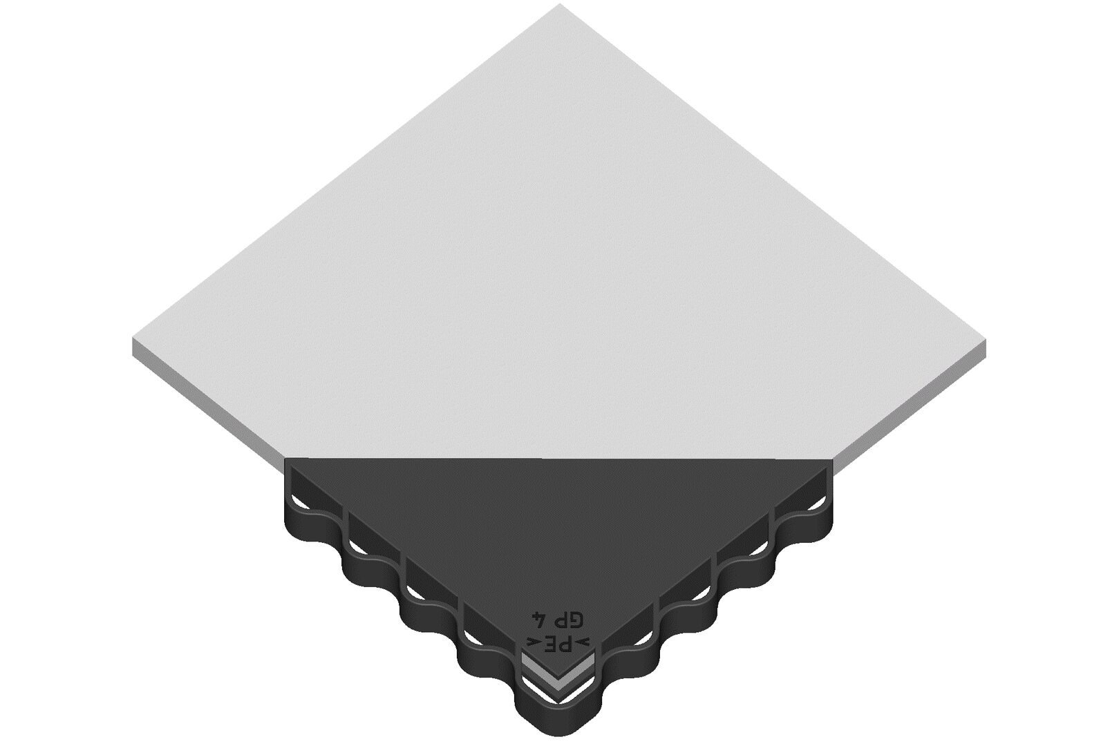 V021-Glasschutzecke mit Polster