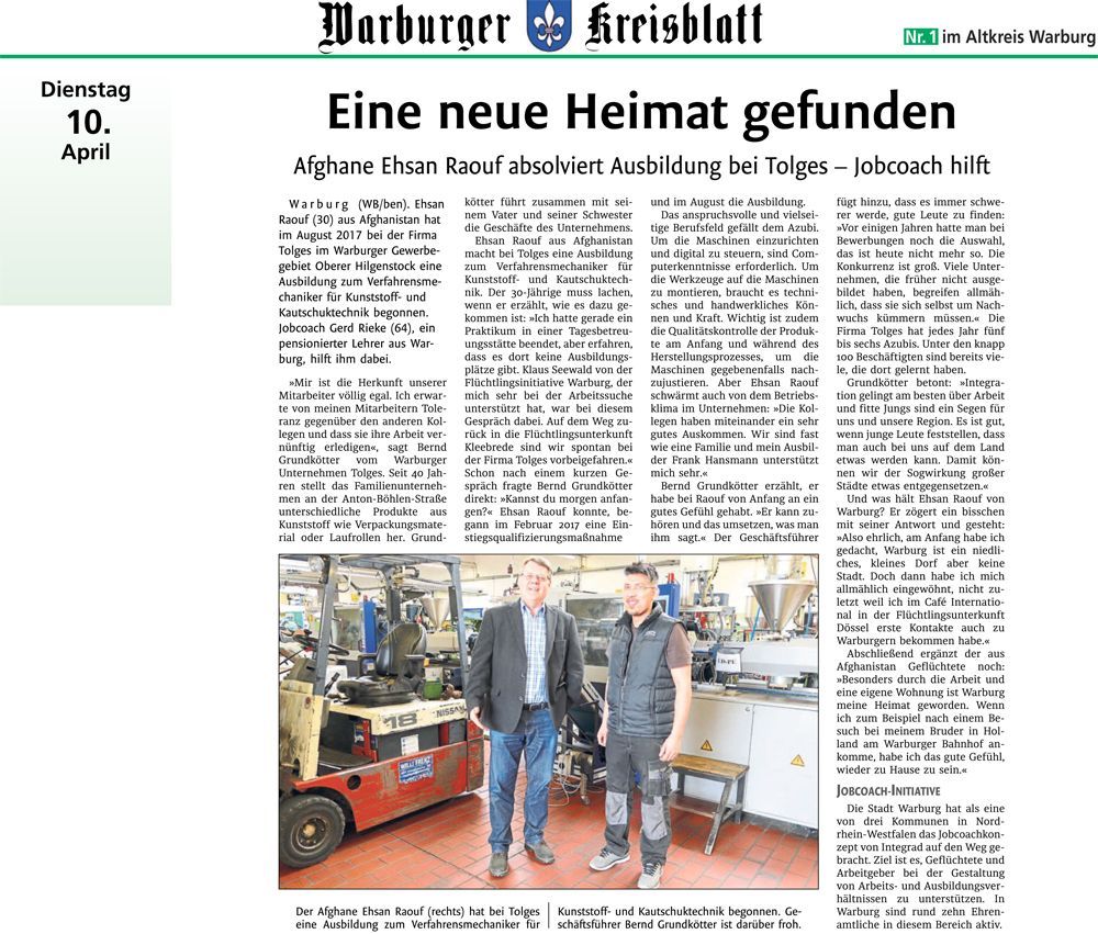 Eine neue Heimat gefunden
