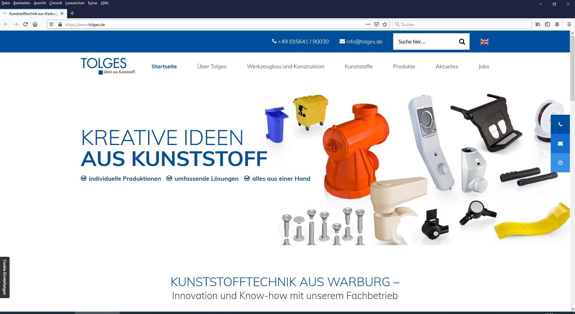 neue Webseite